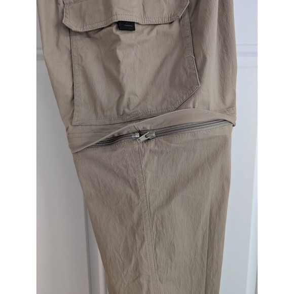 BC Clothing Convertible Hiking Cargo Pants Mens LX34 Beige Tactical Gorpcore - Picture 10 of 12